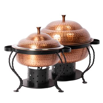Image of Edison Burnt Copper Round Chafers